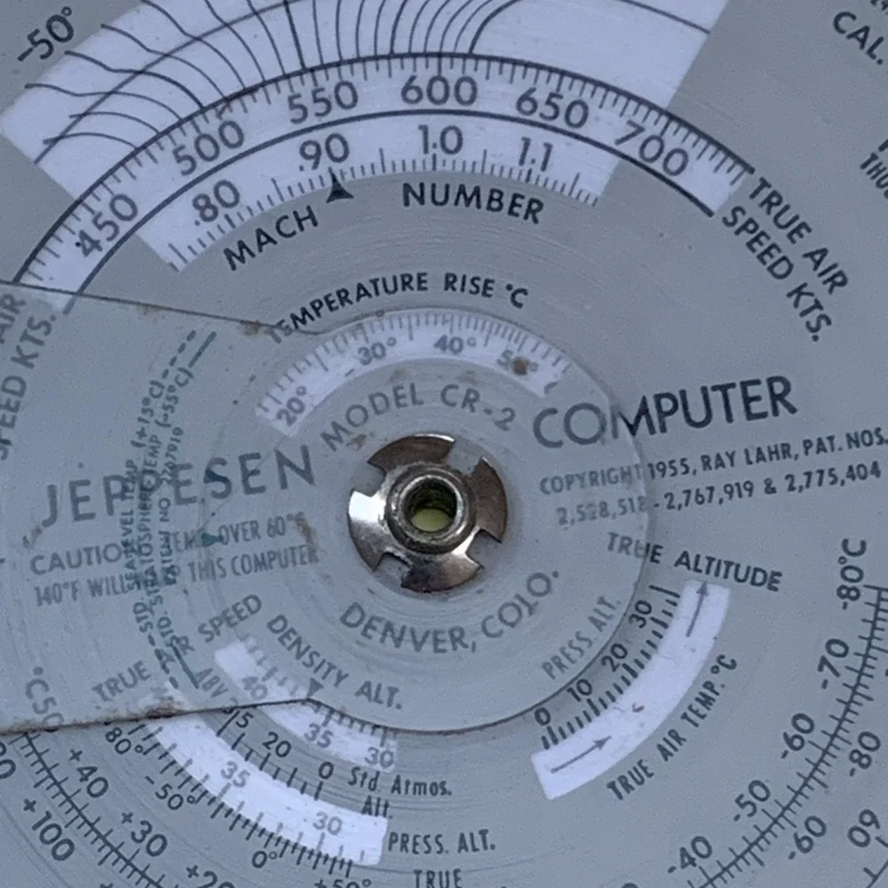 Jeppesen Flight CR-2 Computer Model with storage case‎ - 4.25